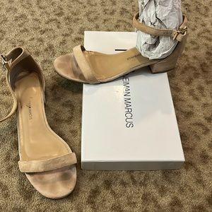 Neiman Marcus suede sandals